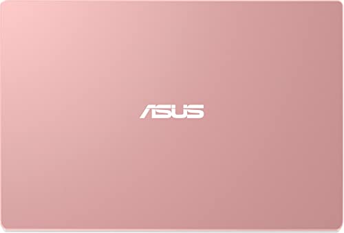 Image of ASUS 2022 14 inch HD Laptop, Intel Celeron N4020 Processor, 4GB RAM, 64GB eMMC Flash Memory, Intel HD Graphics 500, HD Webcam, Stereo Speakers, Rose Gold, Windows 11S, 32GB USB Card