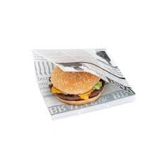 PZ 1000 SACCHETTI IN CARTA POLITENATA 15 X 18 PER PIADINA PANINI HAMBURGER PIZZA E TOAST APERTI SU 2 LATI