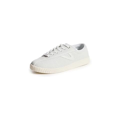TRETORN Nyliteplus Women's Leather Lace-Up Casual Fashion Sneakers Classic Vintage Style, White/White, 8 Cover