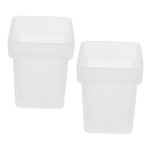 Gobelet de rechange brosse WC opaque lot de 2 pour remplacer un support cassé