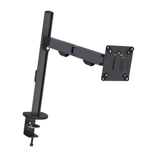 Support de moniteur à bras unique inclinable en métal robuste pour écran 25,4 à 81,3 cm