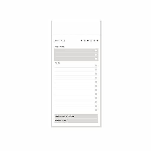 Image of SOLO Things To Do Pad A5 /B5 - 90 Tear-Off Undated Daily Planner Sheets, 80 GSM Thick Paper with Card Backing, Productivity Notepad for Work, School & Home Use (Set of 2)