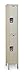 HALLOWELL UY1258-2A-PT Wardrobe Locker,Assembled,2 Tier,1-Point ZSI58G554