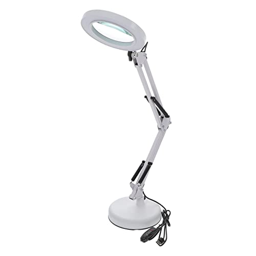 Tofficu 1Juego Lupa LED para Belleza y Maquillaje Lupa Profesional con Regulable para Estudio y Consultas Base