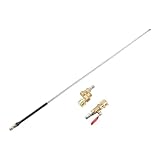 Helilyco Herramienta de limpieza de radiador para coche y camión, 40/60 cm, acero inoxidable, limpiador y limpiador con función de agua y aire, ajuste universal