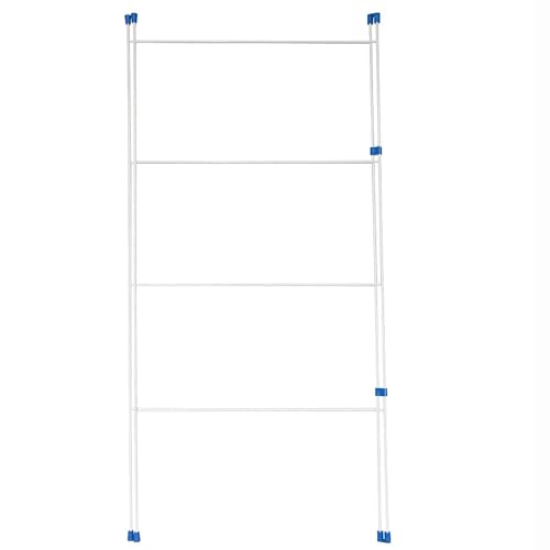 2 Fold Clothes Airer Laundry Drying Rack – Foldable Indoor Outdoor Concertina Dryer Stand, Space-Saving Metal Frame with Non-Slip Feetfor Clothes & Towels - Image 8