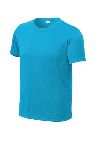 SPORT-TEK Youth PosiCharge Re-Compete Tee | Lightweight Short Sleeve T-Shirt for Boys & Girls, Athletic Fit Summer Clothing for Kids3