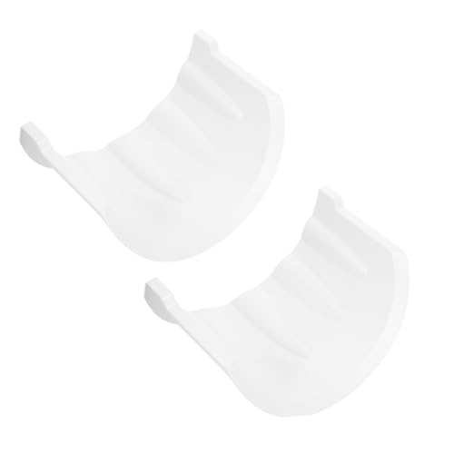 Protector de lluvia para cámara exterior de plástico blanco, pack de 2 fundas protectoras