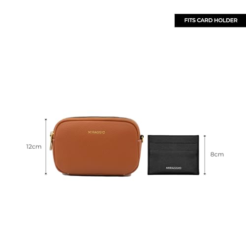 Image of Miraggio Beck Crossbody Bag With Adjustable & Detachable Wide Sling Strap | Solid Sling Bag