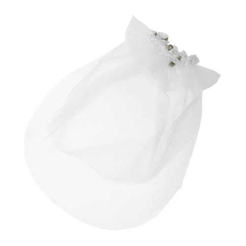 VILLFUL Vestido de Novia para Perros con y Adorno Floral Disfraz Elegante para Ceremonias de Boda Accesorio Cómodo para Perros Pequeños para Eventos y Fotografía de Bodas