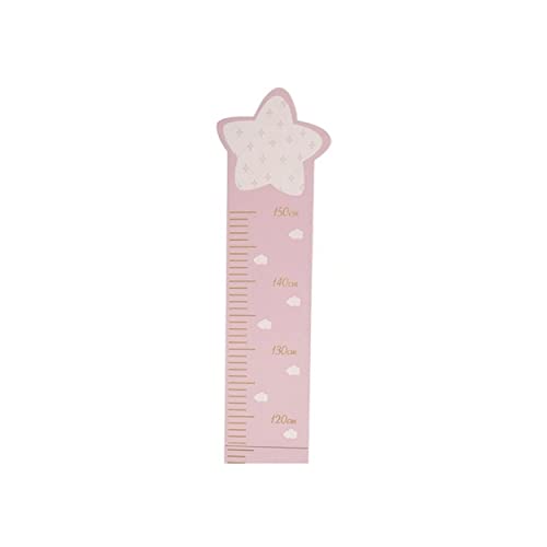 Medidor de Altura Infantil Rosa de Madera, Tabla de Crecimiento Niños para...