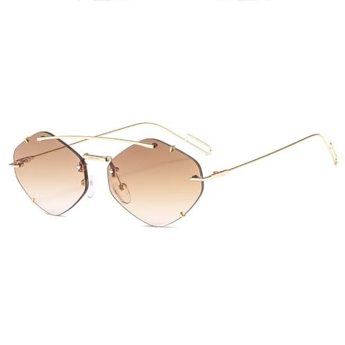 Lunettes de soleil ovales en métal pour sublimer vos looks urbains et festivals rétro