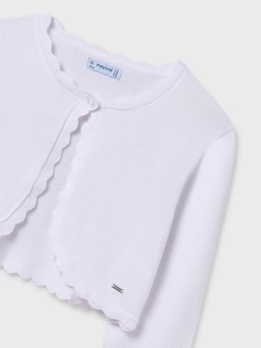 Mayoral Basic Knit Cardigan for Girls White3