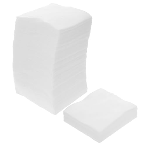 POPETPOP Algodón Engrosado Almohadillas De Limpieza De La Cara L Almohadillas De Algodón Puro White