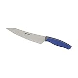 Farberware Soft Grip Serrated Chef Knife, 8-Inch, Navy