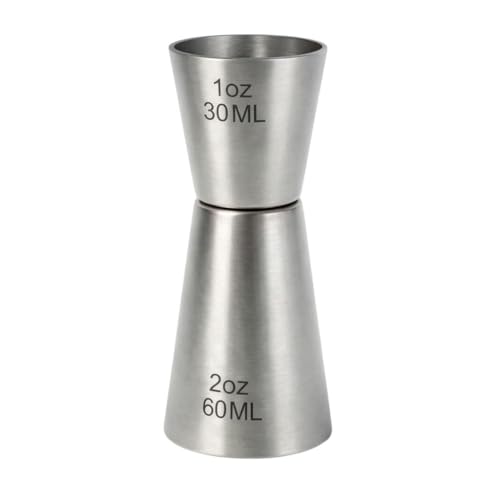 Image of 30 /60 ml Stainless Steel Double Jigger | Dual Shot Measure | Cocktail Peg Measure | Bar Measuring Cup | Food Grade Stainless Steel | Home Bar & Bartender Tool