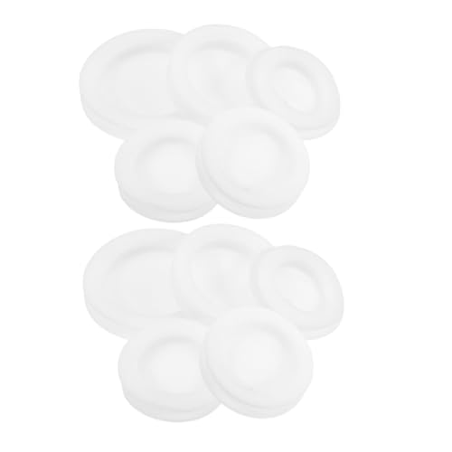 HOMSFOU 20pcs Piggy Bank Stopper Piggy Bank End Plug Piggy Bank Hole Stopper Coin Bank Plugs Piggy Bank Sealing Plug Piggy Bank Plug Piggy Bank Lid Plug Stopper Plug Rubber White