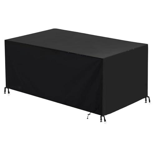 AEUUEU Housse Salon de Jardin Exterieur Impermeable 115x114x74cm/LxWxH Protection Bache Table de Jardin - Housses pour Mobilier de Jardin 600D Oxford Housses...