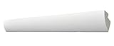 DECOSA G35 KAROLINE, 1 Leiste à 2 m Länge - Dekorative Lichtleiste in Weiß für indirekte Beleuchtung von Wand und Decke - Die Zierleiste ist kombinierbar mit LED Band oder Lichtschlauch - 42x45mm