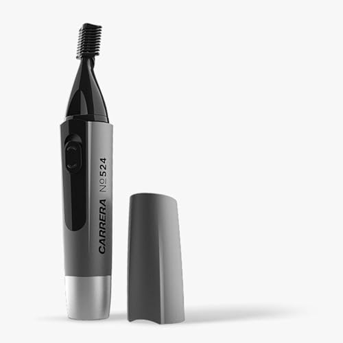 Image of Carrera 524 Hair Trimmer For Men & Women | Trimmers For Personal Care | Precision Trimming - Small Hair, Nose, Ear, Eye Brows - Battery Powered