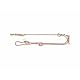TRIXIE V-Leine Soft Rope, XS-S, 2 m/6 mm, rosa - verstellbare Hundeleine für kleine Hunde aus gewebtem Tau, 3-Fach längenverstellbar - 1985207