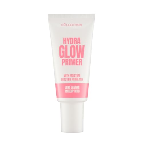 Collection Cosmetics Hydra Glow Primer, Prolongs Makeup Wear, Hydrating, Dewy & Illuminating, Lightweight and Comfortable Wear, 20ml