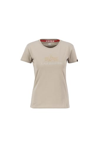 Alpha Industries Camiseta Crystal T para Mujer, Vintage Sand, M