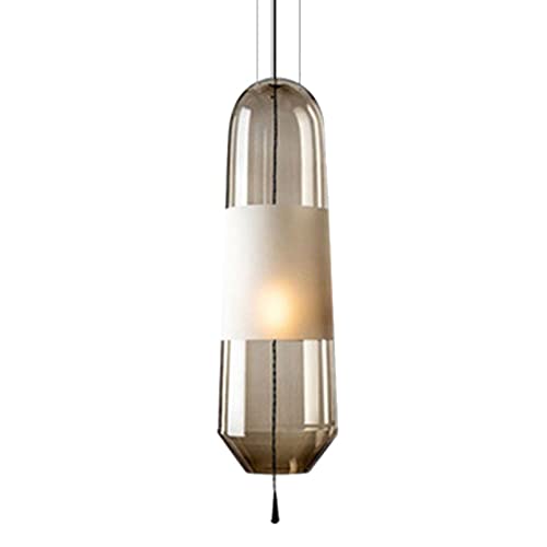 Lustre cylindrique cognac E14 : illuminez votre bar et café style loft