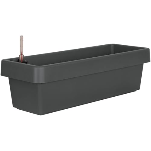 Geli Blumenkasten 'Viva', anthrazit, ca. 40 x 21 x H17 cm