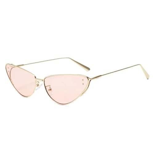 Lunettes de soleil œil de chat vintage monture métal homme femme UV400