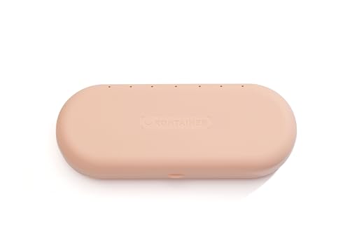 Image of Kontainer Smile Clear Aligner Travel Case with mirror, Rose Quartz, Travel