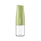 DIYORA 17oz Oil Dispenser Bottle with Automatic Flip Lid, Leakproof Glass Olive Oil Bottle with Spout, Perfect for Kitchen, Drip-Free Pourer for Vinegar, Soy Sauce(Green)