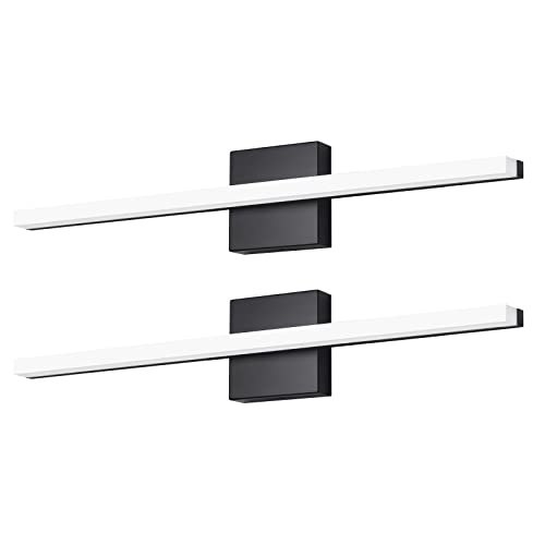 Image of Modern LED Vanity Lights for Bathroom - 24IN 14W (2 Pack) Daylight White Over Mirror Vanity Lighting Fixtures