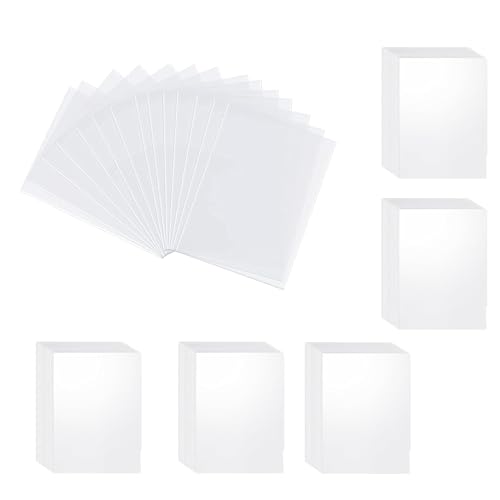 500 Fundas para Cartas Estándar, 66x91mm Fundas para Cartas de Comercio, Poke mon, Transparente Soft Sleeves, Protectoras de Tarjeta