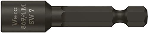 Wera 05060422001 7 x 50 mm 869/4 Nut Magnetic Setters - Silver, Steckschlüsseleinsätze 869/4 Magnetisch