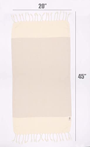 Turkish Hand Towel Set Of 4 Herringbone Peshtemal Towel 100% Cotton 45X20" Light Weight Thin Quick Dry Hand Bath Hair Gym Face Tea Kitchen Dishcloth Set Decorative Towels For Bathroom (Beige) #TOP2