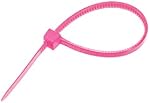 Uxcell Cable Zip Ties Nylon Cable Wire Ties 4 Enveloppes en nylon autocollant de pouce rose 100pcs