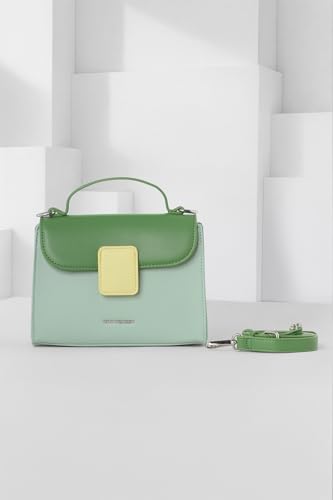 Image of Van Heusen Women's Satchel Bag |Dual Tone| Crossbody Strap