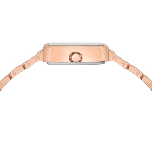 Image of LOUIS DEVIN Silver /Brown /Rose Gold Bracelet Metal Chain Analog Wrist Watch for Women (Blue /Green /Pink /Black /Silver /Brown /Rose Gold Dial) | LD-LS193-CH