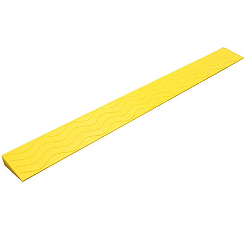 Minuse Non-Slip Wheelchair Ramp,Portable Threshold Ramp For Indoor Or Outdoor,Bathroom,Doorways,Supermarkets Entrance,Garage Entrance，Pp Plastic Material (Color : Yellow, Size : 39X3.9X1.1In) #TOP3