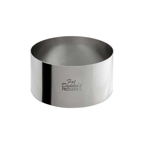 Fat Daddio's Stainless Steel Round Cake & Pastry Ring, 3.5 x 1.75 Inch