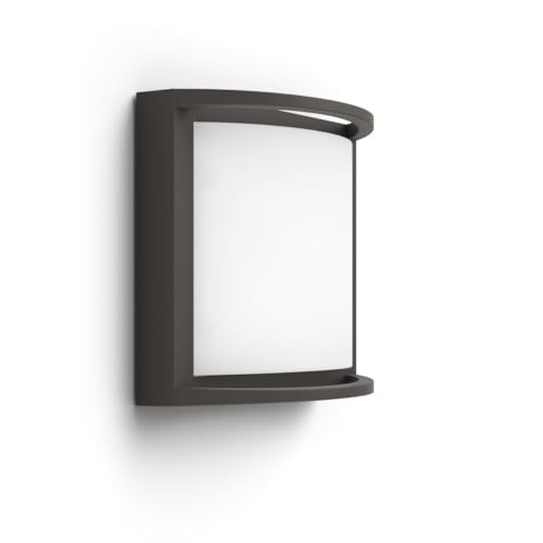 Philips myGarden Samondra - Farol de pared LED [antracita] blanco frío 2700 K para jardín y patio
