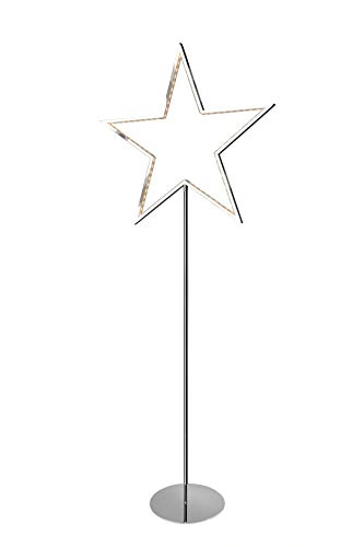 Preisvergleich Produktbild Sompex Stehleuchte Lucy 130 / LED Stern / Dekoleuchte, Farbe:chrom