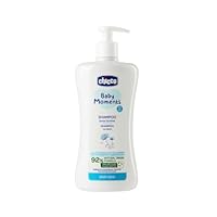 Chicco Baby Moments Shampoo, 92% Natural Origin Ingredients, Dermatologically and Ophthalmologically tested, Suitable for Sensitive Skin, 100% Recycled Plastic Bottle, 500ml, 00010585000000