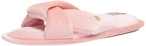 Dearfoams Women's Jules Shiny Velour Twist Vamp Slide Slipper - Main Image