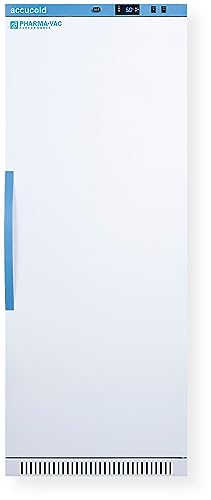 Accucold ARS12PV456 12 Cu.Ft. Upright Vaccine Refrigerator, Certified to NSF/ANSI 456 Vaccine Storage Standard; Automatic Defrost; Password Protection; Resettable min/max Display; Interior Light