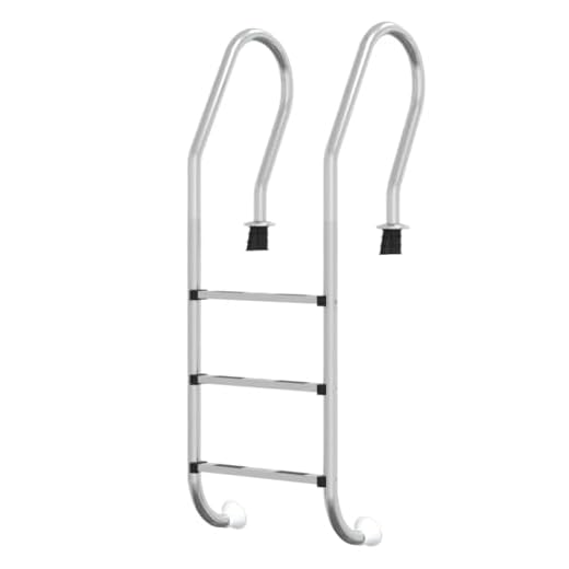 Vidaxl Escalera Para Piscina Acero Inoxidable 304 54X38X158 Cm