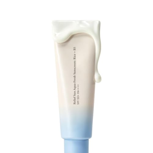 Image of Beauty of Relief Sun Aqua-Fresh Rice + B5, SPF 50+ PA++++ Sunscreen, Moisturizing & Calming Formula, Korean Skincare, 50ml (Beauty Sun Rice)