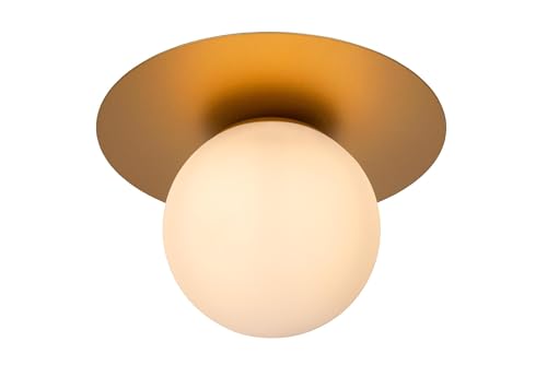 LUCIDE Tricia - Flush Ceiling Light - Ø 25 cm - 1xE27 - Matt Gold/Brass