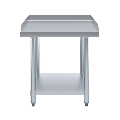 Image of AmGood Stainless Steel Equipment Stand - Heavy Duty, Commercial Grade, with Undershelf, NSF Certified (24 inch Width x 24 inch Length)